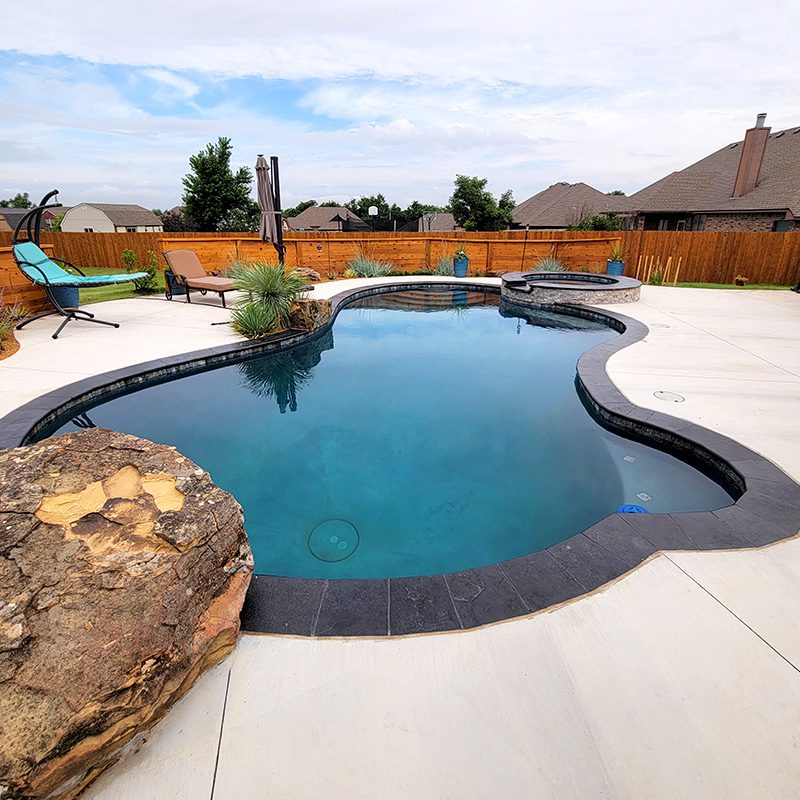 Private Backyard Pool OKC | Dunford Pools